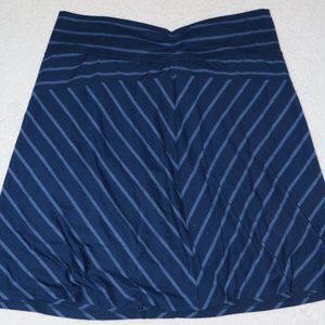 Faded Glory Blue Striped Casual Mini Skirt- Size XXL/2XG (20)